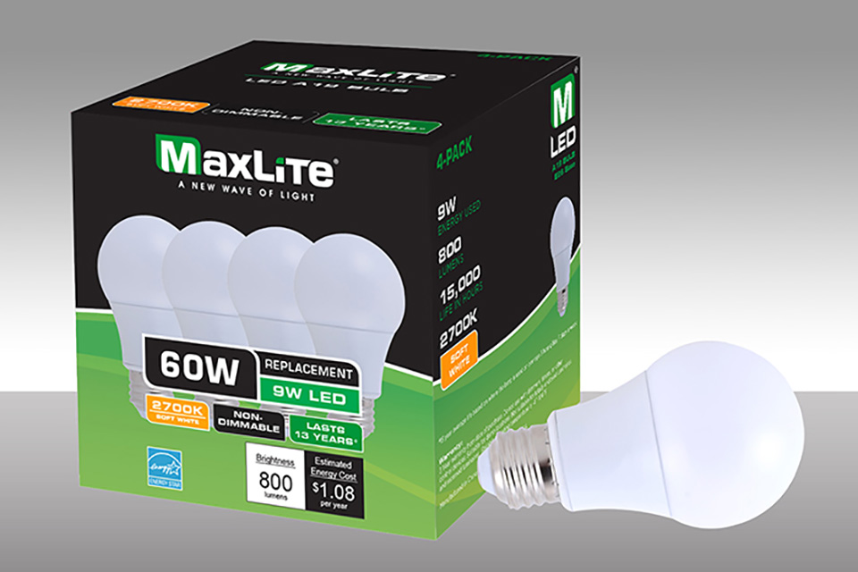 MaxLite Offers CostOptimized, 60 Watt Equivalent, ENERGY STAR
